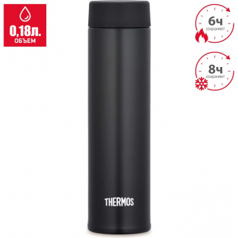 Термос для напитков THERMOS JOJ-180 BK 0.18л. черный Термос для напитков THERMOS JOJ-180 BK 0.18л. черный