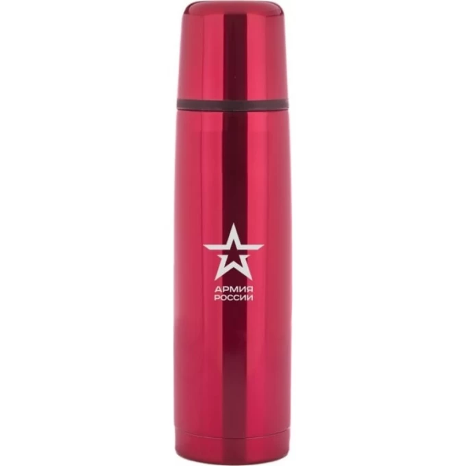 Термос для напитков THERMOS АРМИЯ РОССИИ «РАТНИК» из нержавеющей стали, 0,75 л (красный) 561107